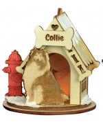 NEW! - Ginger Cottages K9 Wooden Ornament - Collie